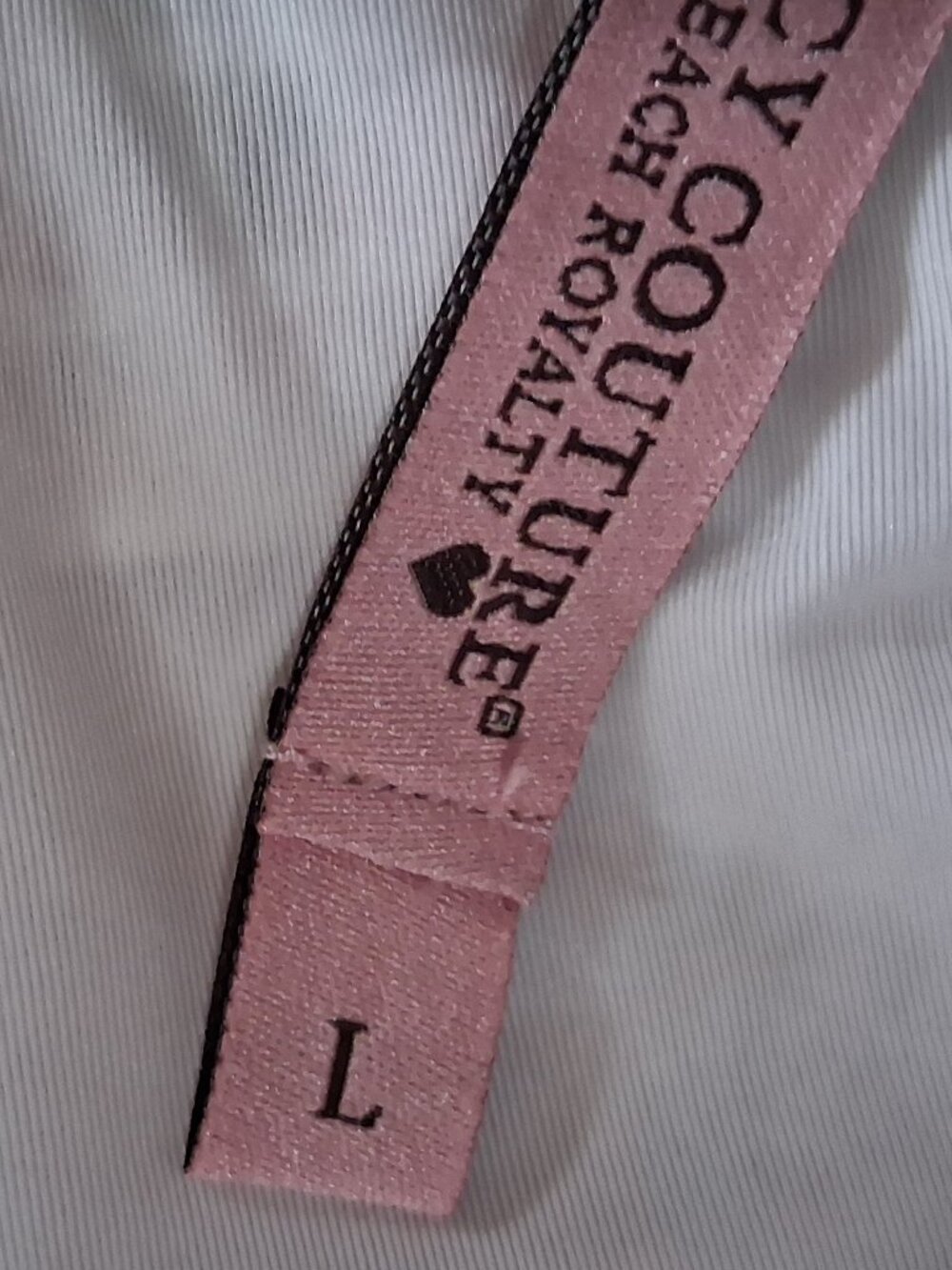 JUICY COUTURE PINK SMOCKED STRING BIKINI Medium or Large NEW - Picture 8 of 14